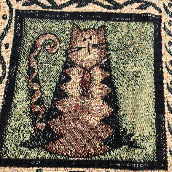 Deb Strain Life's Simple Pleasures" Tapestry Americana Folk Throw Blanket 1994 - Picture 5 of 6